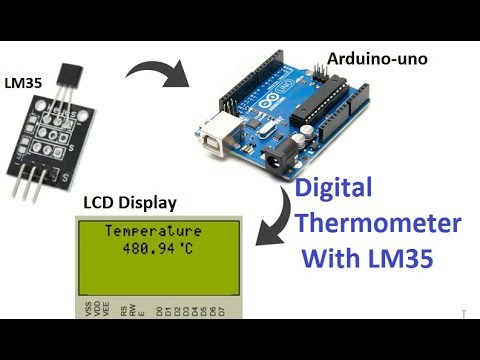 Interfacing LM35 Temperature Sensor with Arduino | Simulation in Proteus 8 | Fritzing | Liono Maker