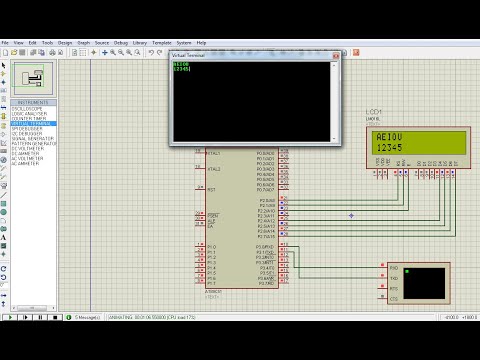 Interfacing PC Keyboard with microcontroller and lcd- 8051 UART PART 2