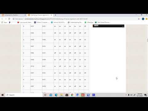 Interfacing of 7 segment with 8051 Microcontroller