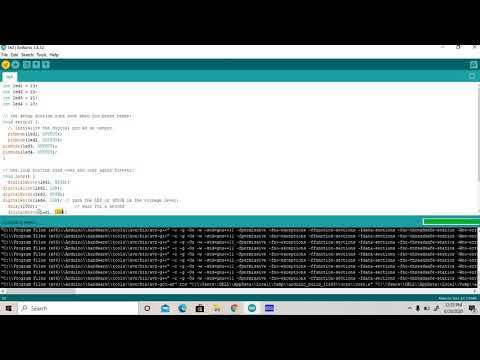 Interfacing of LED with Arduino Microcontroller using Arduino IDE