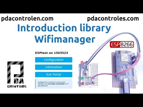 Introduction library WifiManager esp8266 explained - explicado : PDAControl