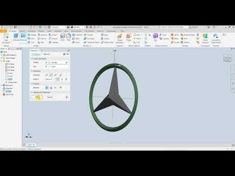 Inventor Tutorials - The Mercedes Benz logo