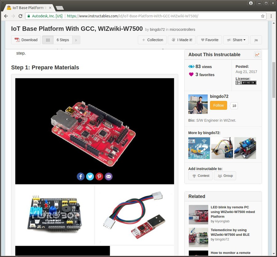 IoT Base Platform With GCC, WIZwiki-W7500.jpg