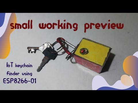 IoT keychain finder using ESP8266-01 preview