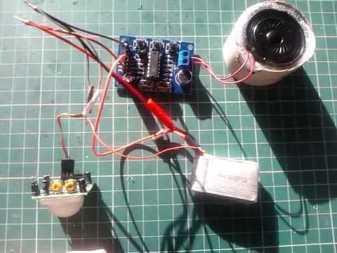 Isd1820, PIR sensor &amp;amp; Speaker