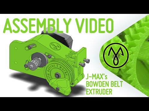 J-Max's Bowden Belt Extruder Assembly video