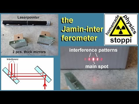 Jamin interferometer, the simplest interferometer in the world...
