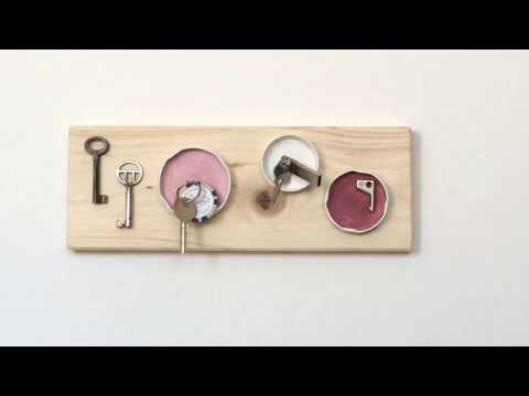 Jar Lid Magnet Key Holder