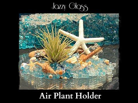 Jazzy Glass &amp;amp; Resin Air Plant Holder