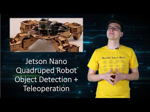 Jetson Nano Quadruped Robot Object Detection + Teleoperation