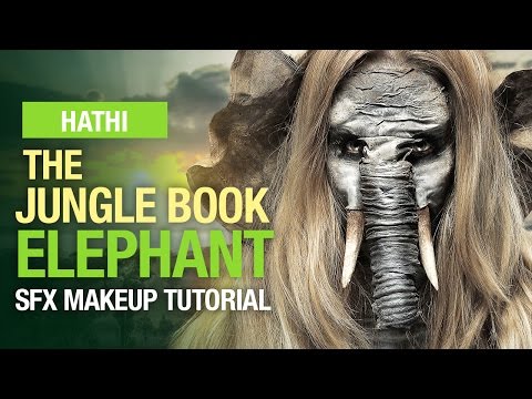 Jungle book elephant Halloween makeup tutorial