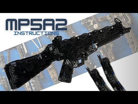 K'NEX MP5A2 | std pin SMG | gun instructions