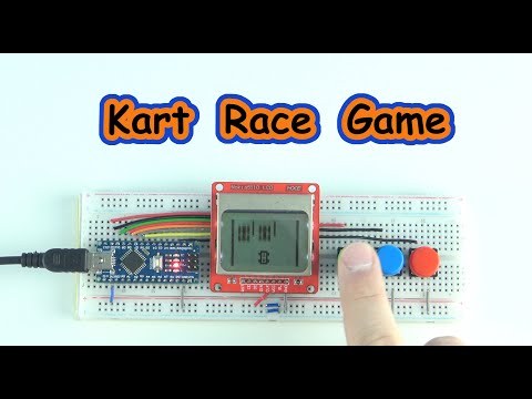 Kart Race Game Arduino and Display 5110 Step by Step