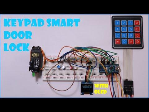 Keypad Smart Door Lock with OLED | Arduino