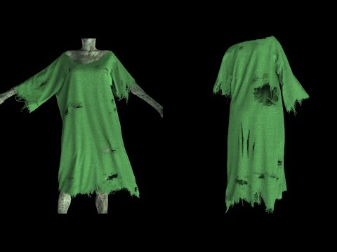 Keyshot Rendering Tutorial for Marvelous Designer Tattered Zombie Costume