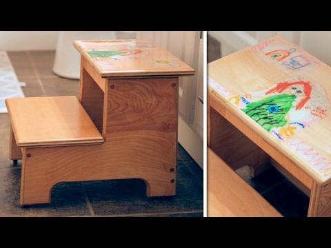 Kid's Step Stool With Their Artwork! | How To Build