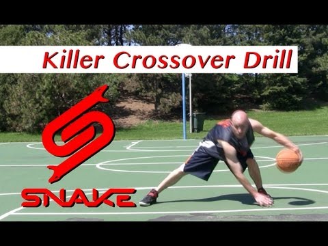 Killer Crossover Drill Tutorial - How to do NBA Ankle Breaker Dribbling Moves | Snake