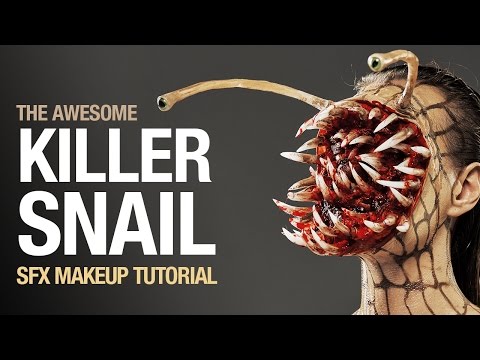 Killer snail Halloween makeup tutorial