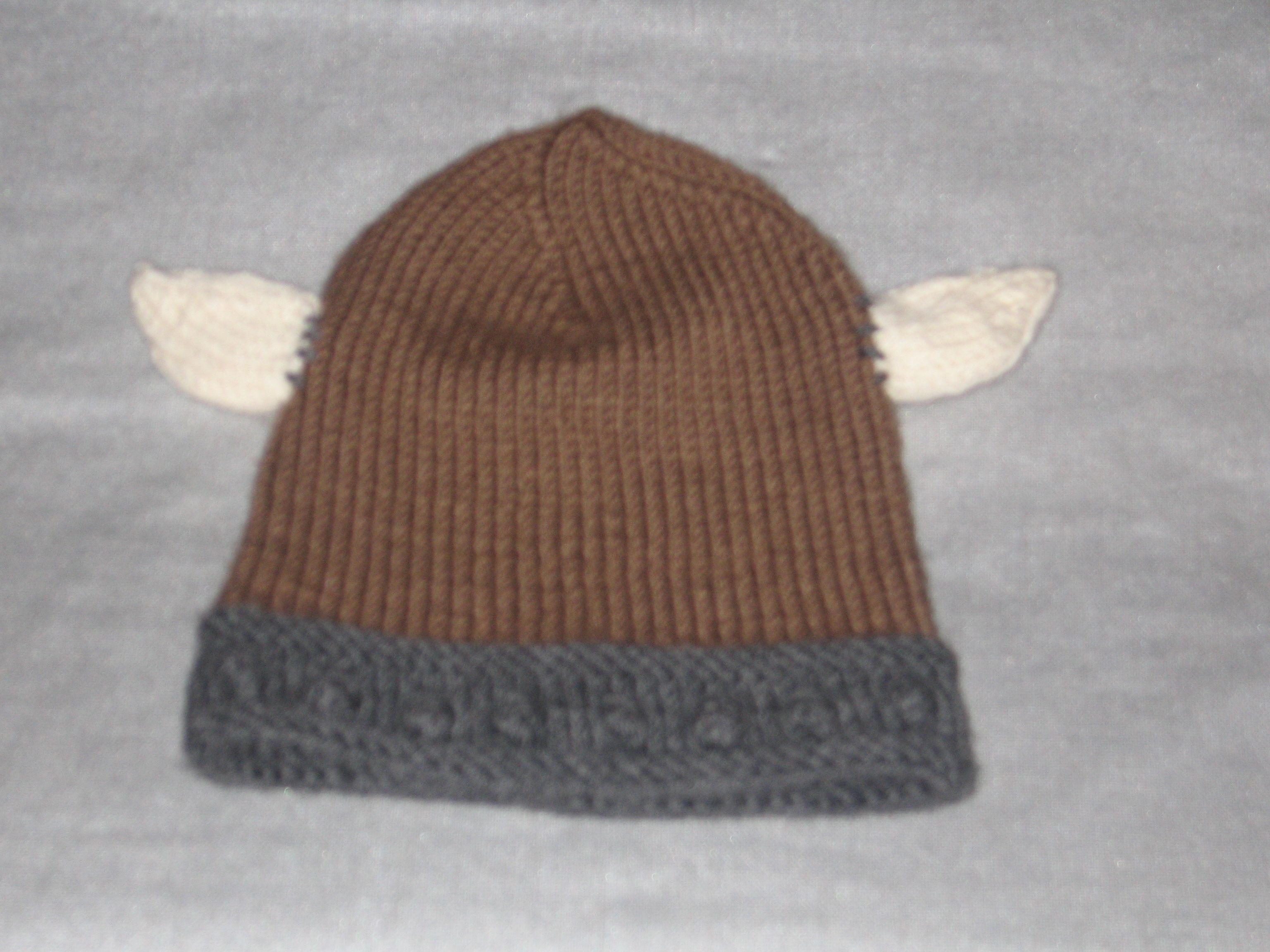 Knit Baby Viking Hat