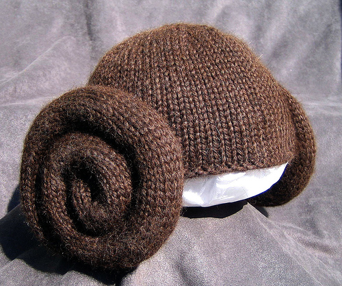 Knit Leia Wig, brown