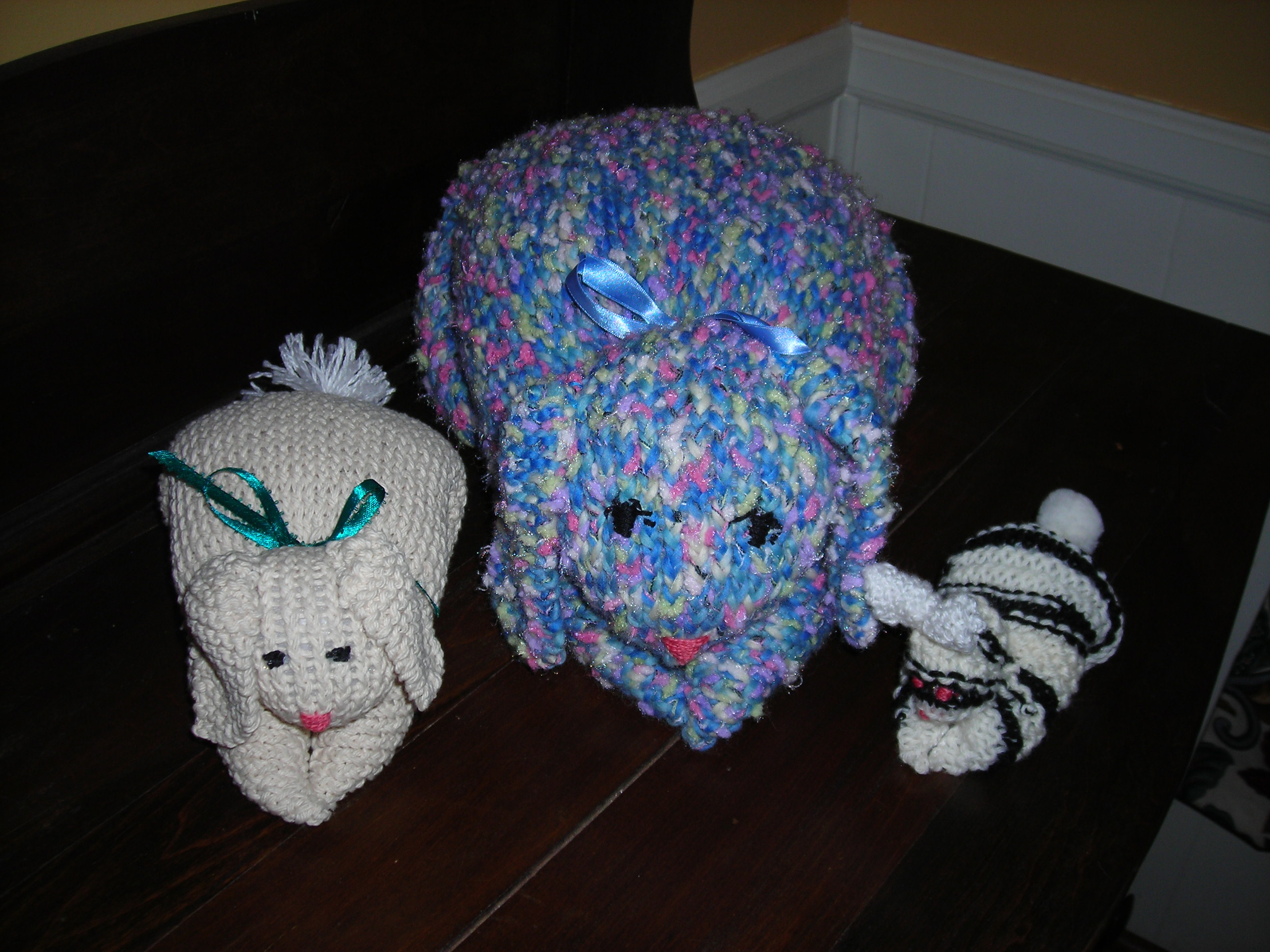 Knitted Bunny trio.jpg