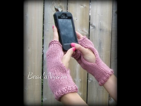 Knitted Fingerless Gloves, handwarmers