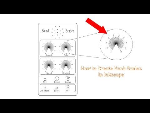 Knob Scales for Front Panels Using Inkscape