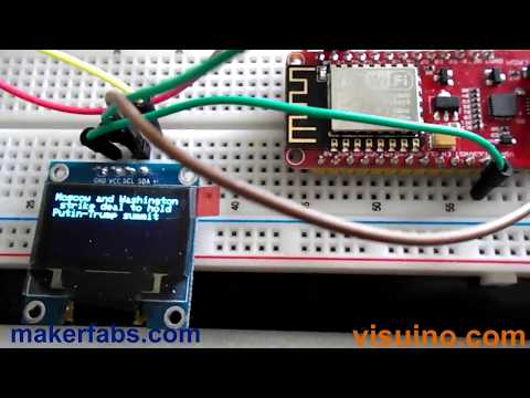 LATEST LIVE WORLD NEWS From Reuters using Arduino wi-fi and internet