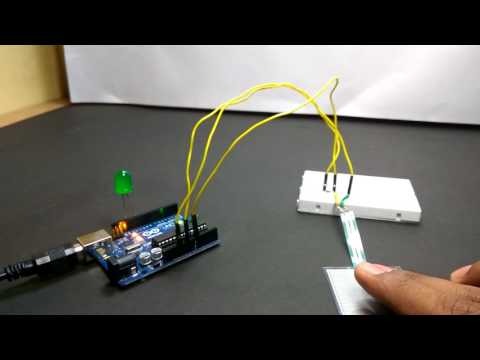 LED Brightness control using FSR (Pressure Sensor)