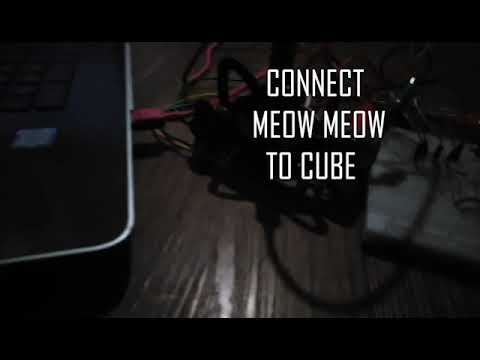 LED CUBE WITH MEOW MEOW AND MAKECODE