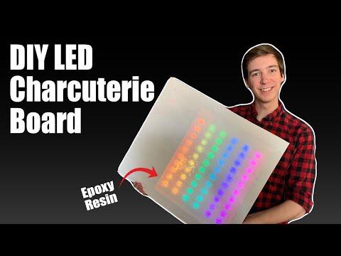 LED Charcuterie Board DIY w/ Epoxy Resin