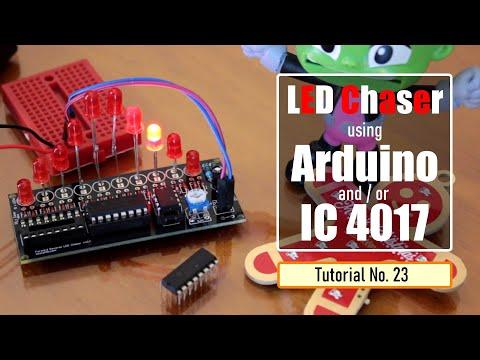 LED Chaser Circuits Using IC4017 and Arduino