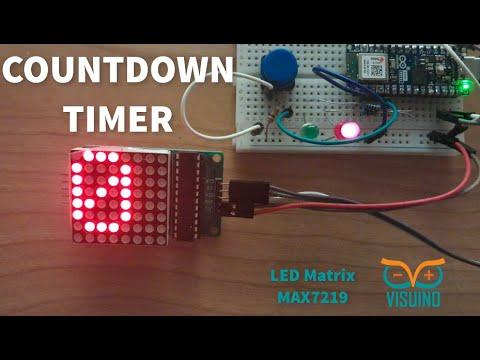 LED Matrix Countdown Timer Using Visuino