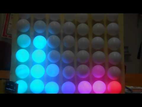 LED Matrix mit Reaktion auf Musik