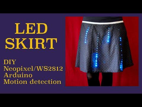 LED Skirt Neopixel WS2812 DIY Arduino motion detection