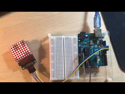 LED matrix scroll