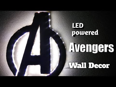 LED powered Avengers Wall Decor DIY by Ever-E-Thing