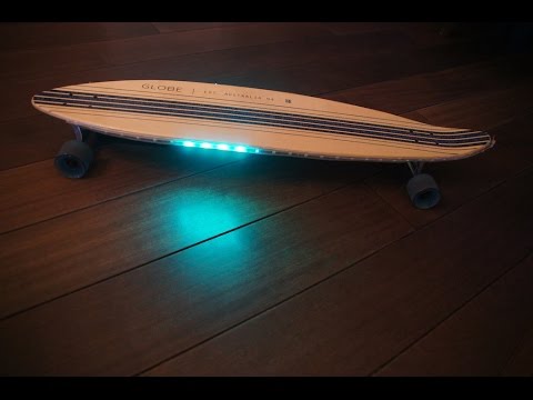 LED strips on Longboard