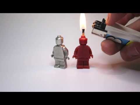 LEGO Minifigs  - Cast in Metal and Candle Wax, using Sugru