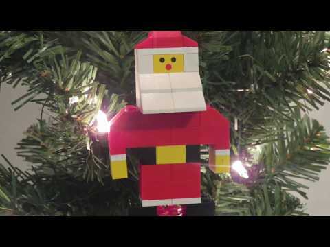 LEGO Santa Ornament Build Guide