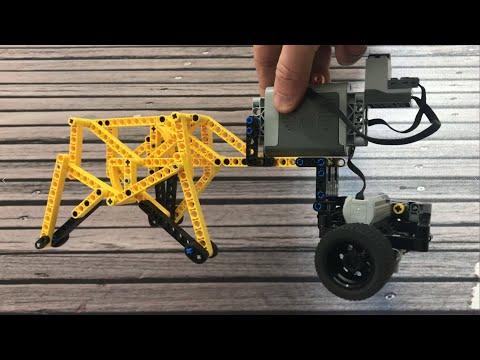 LEGO Spot Micro v2 with a Motorized Chariot