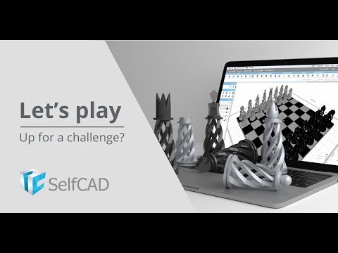 LET'S PLAY CHESS! Chessboard and Chess pieces modeling in SelfCAD