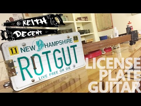 LICENSE PLATE GUITAR - a Decent Project