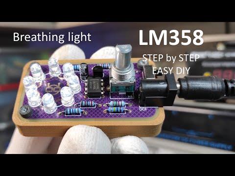 LM358 LED Controlled Breathing light Easy DIY