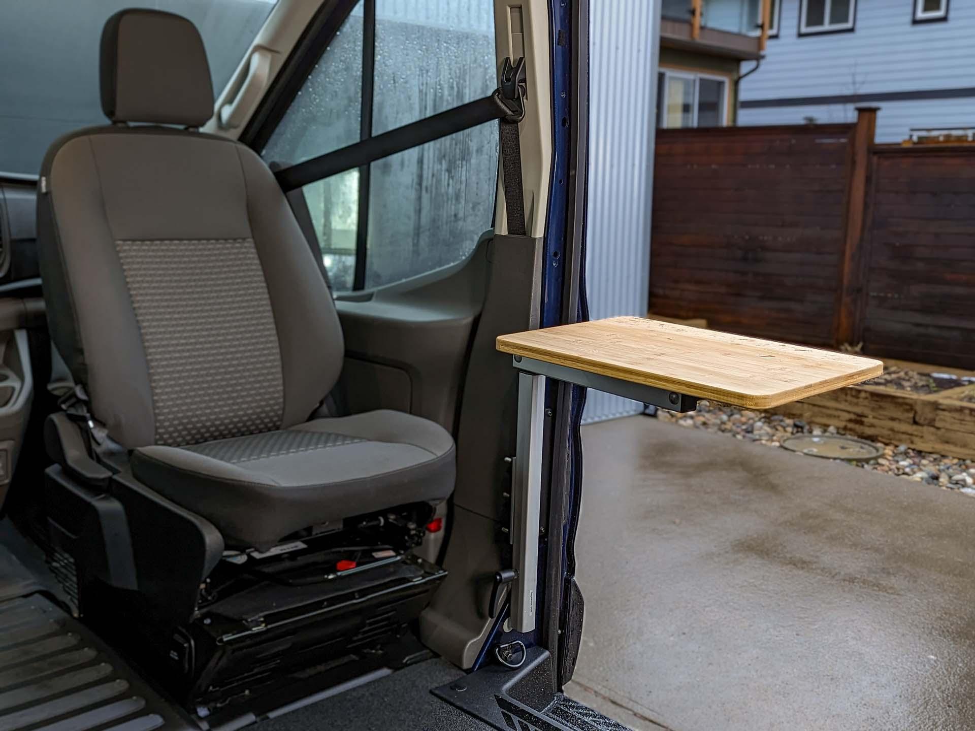 Lagun Table Installation into Ford Transit B-Pillar-5 (Sliding Door).JPG