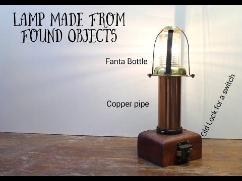Lamp Made From Found Objects