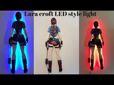 Lara Croft inspired wall light.