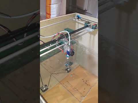 Large 3d printer first print