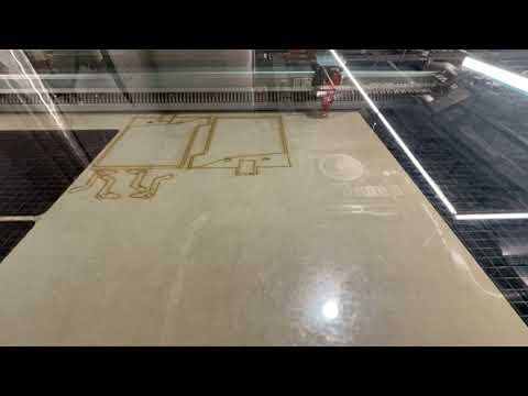 Laser Cutting Timelapse - Components for Pinball Machine #lasercutting #timelapse #trotec