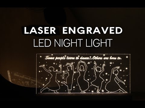 Laser Engraved LED Night Light